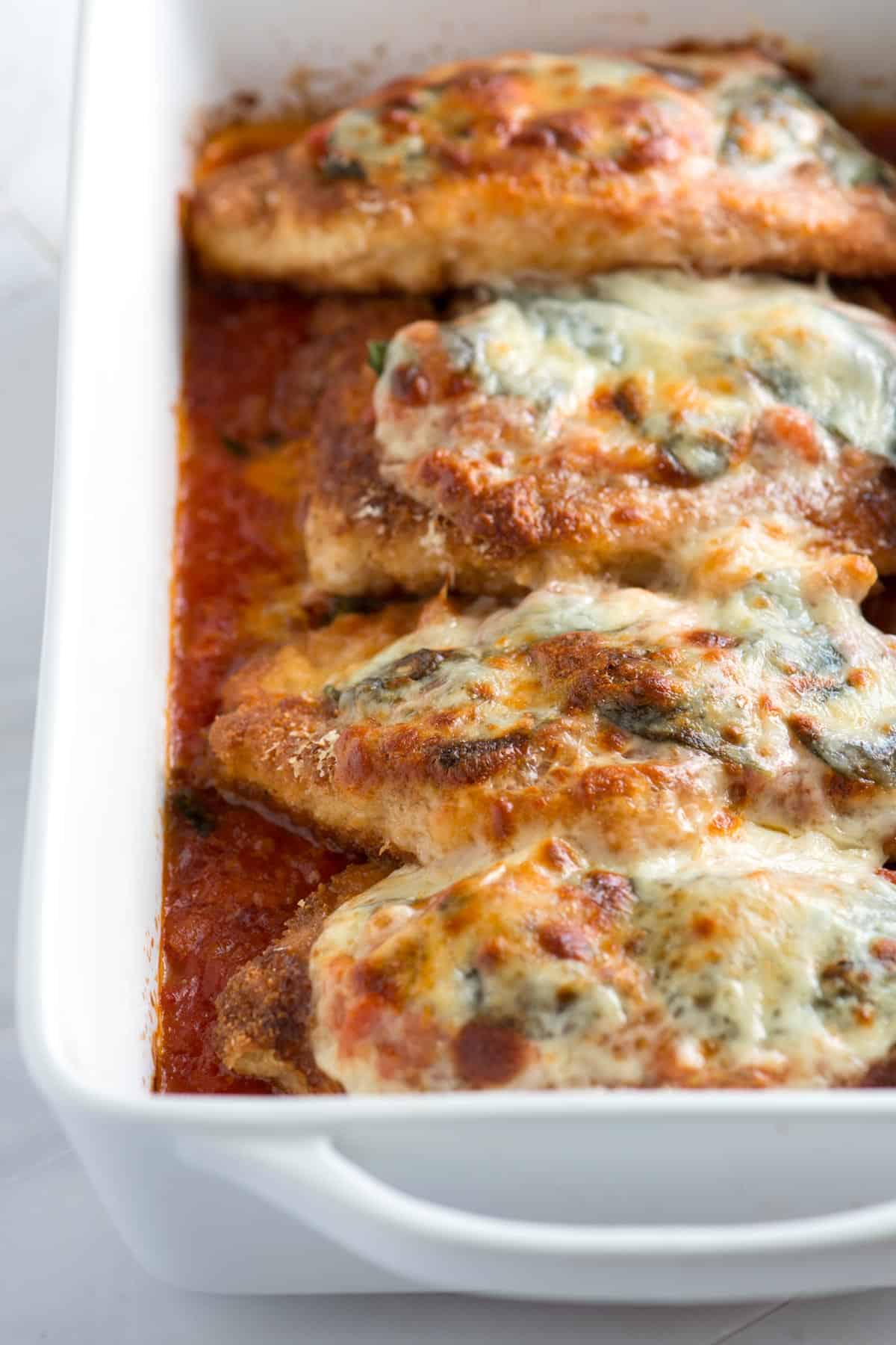 Baked chicken parmesan