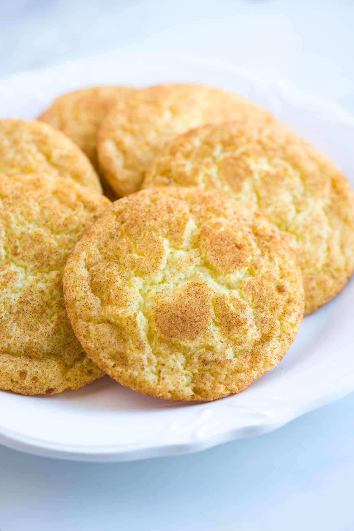 soft and chewy snickerdoodles