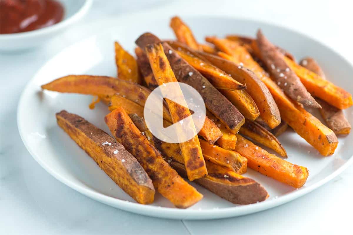 Easy, Homemade Baked Sweet Potato Fries Recipe