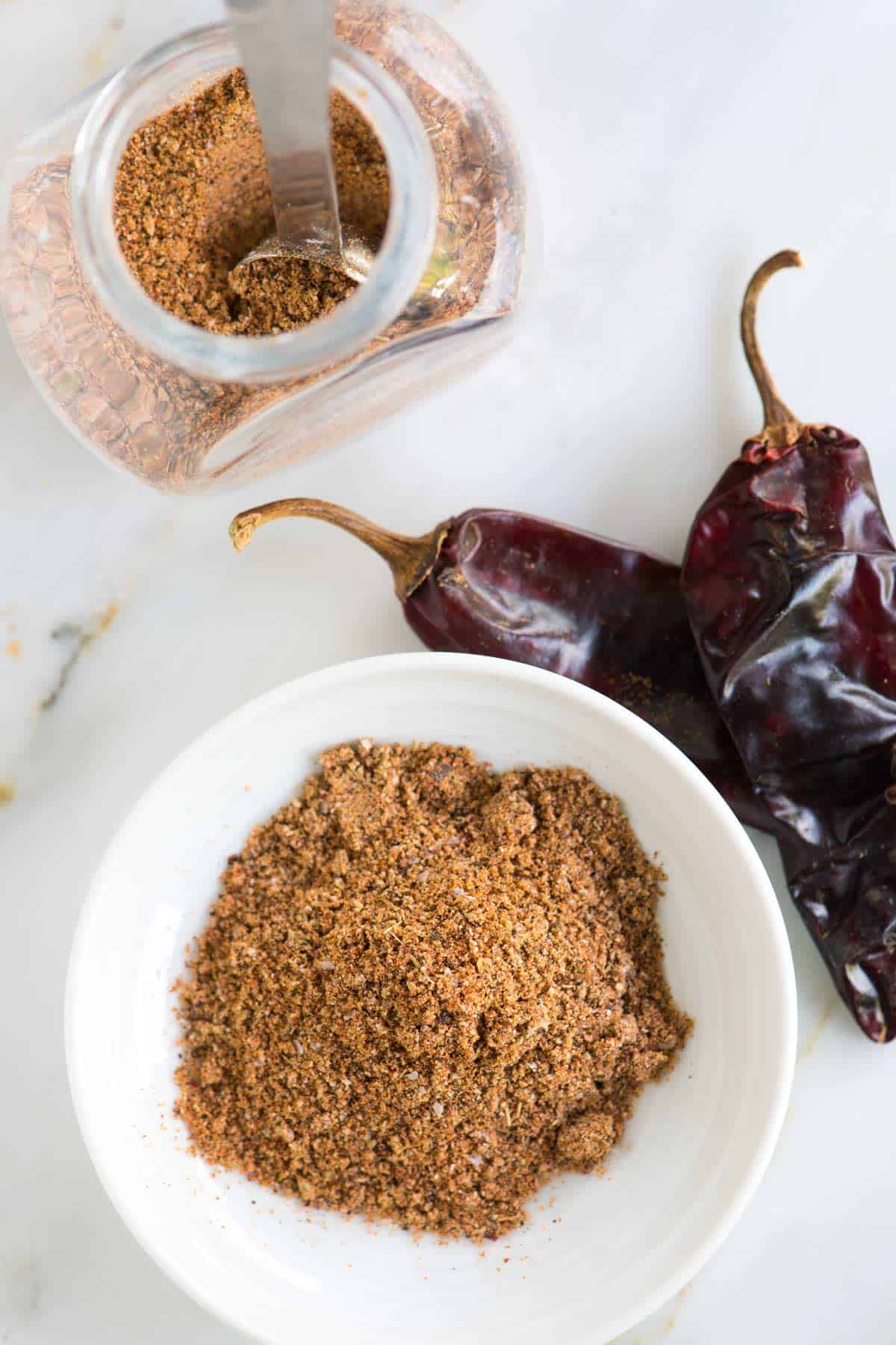 A jar of homemade Taco Seasoning