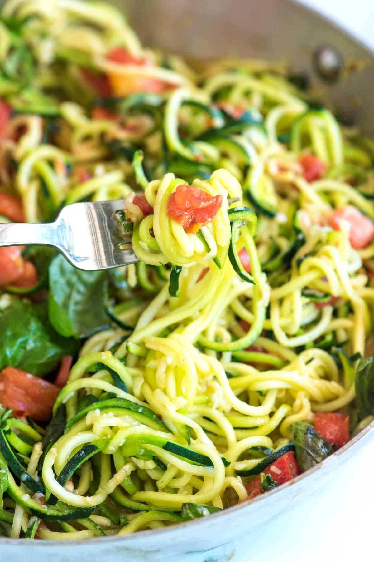 Cooked Zucchini Noodles
