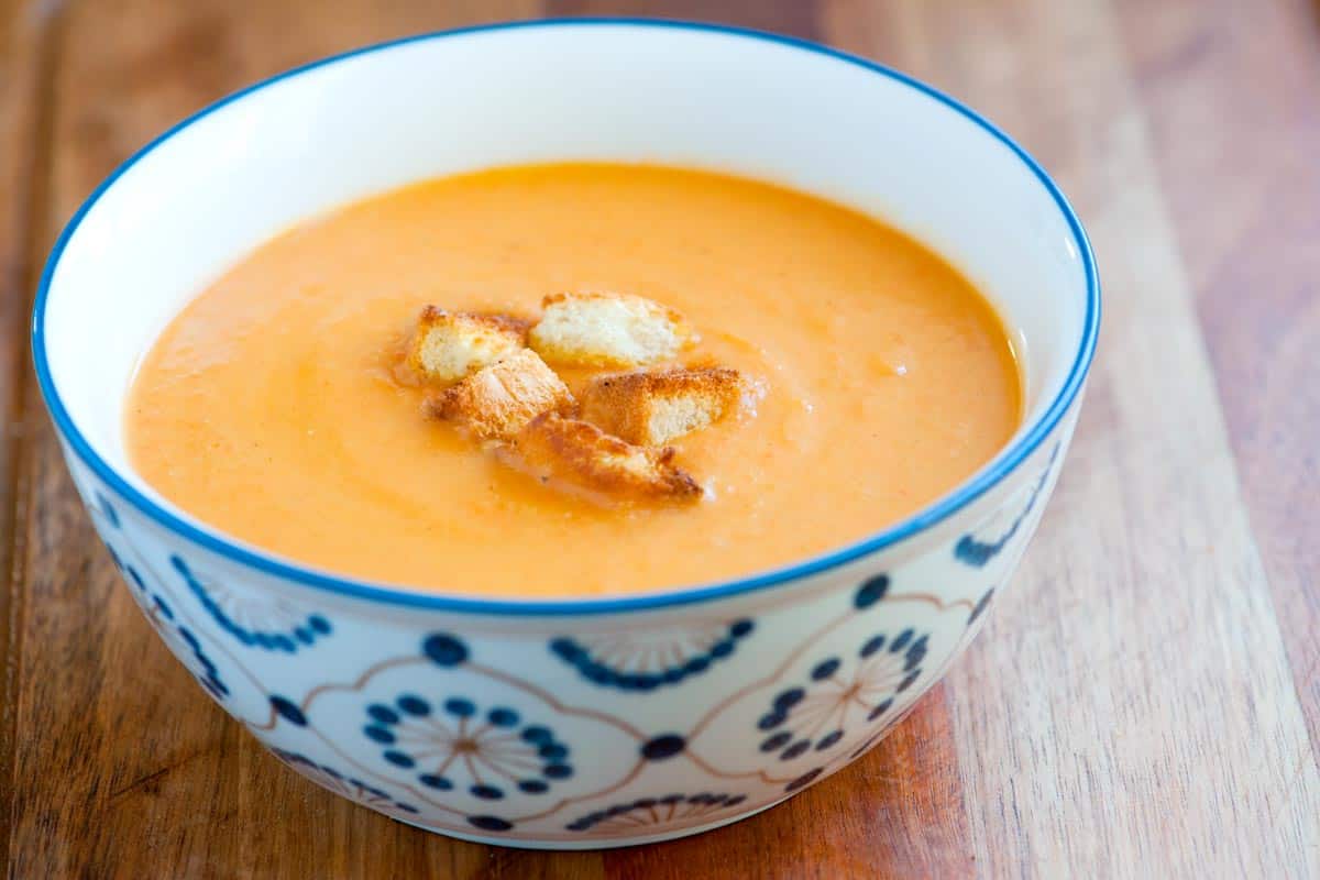 A Bowl of Creamy Vegetable Soup