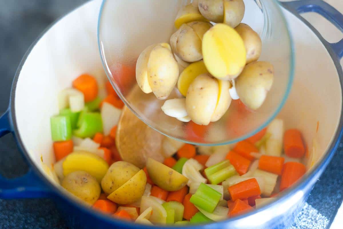 Cooking the Vegetables for Creamy Vegetable Soup