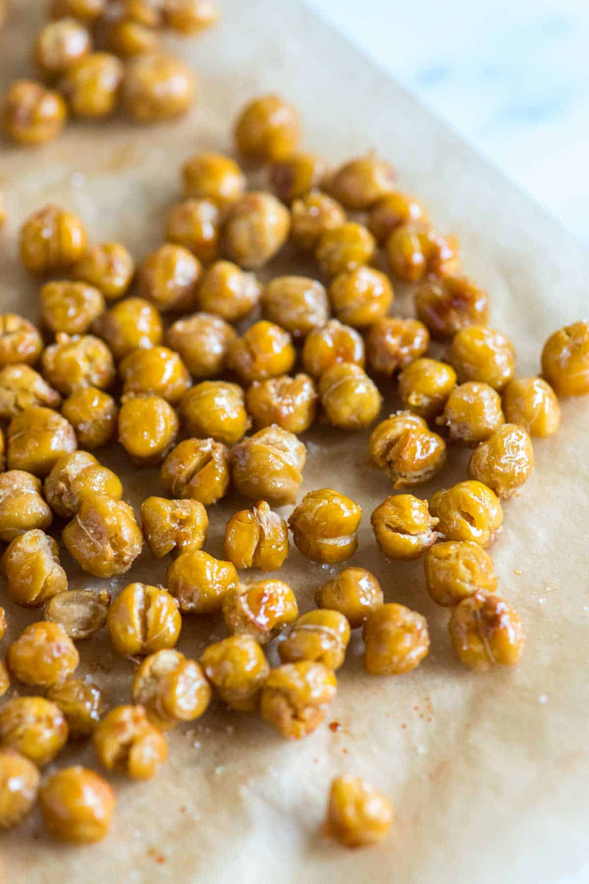 How to Make Crispy Chickpeas in the Oven Honey Roasted Chickpeas