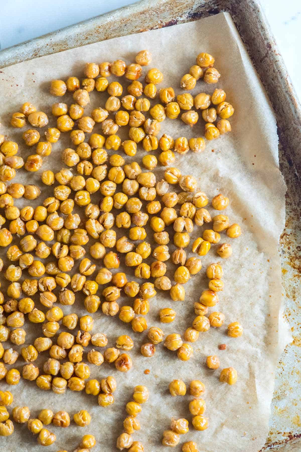 How to Make Honey Roasted Chickpeas with Sea Salt Honey Roasted Chickpeas