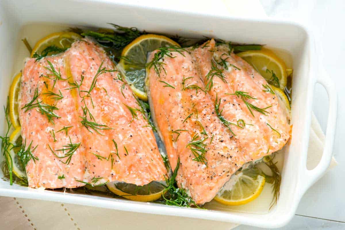 Baked Salmon with Lemon and Dill