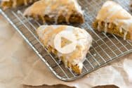 Perfectly Spiced Pumpkin Scones with Video