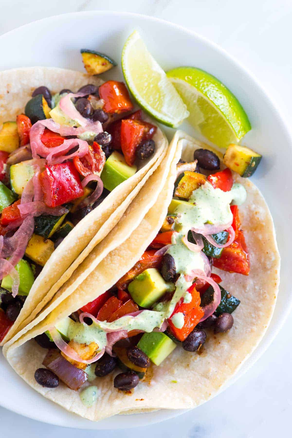 Easy Veggie Tacos 