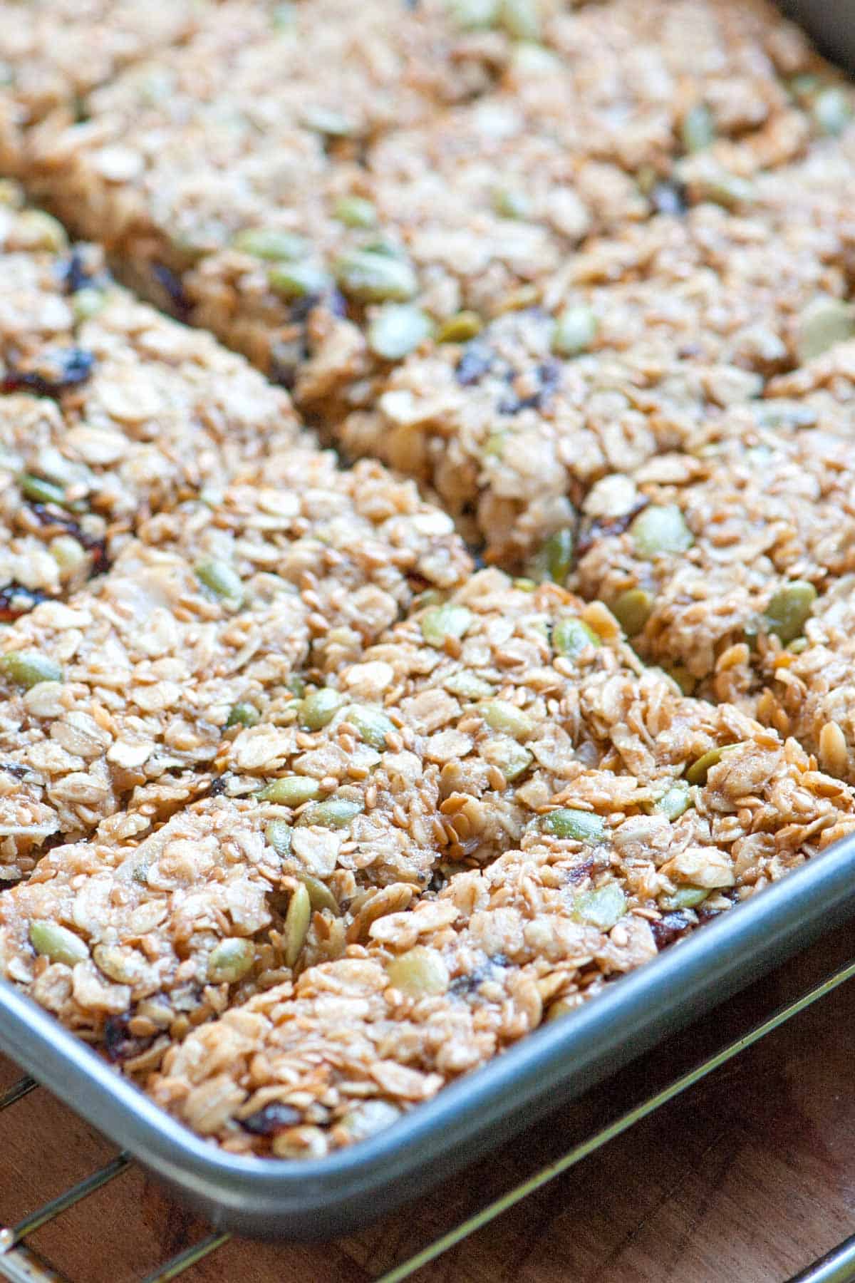 Barras de granola caseras