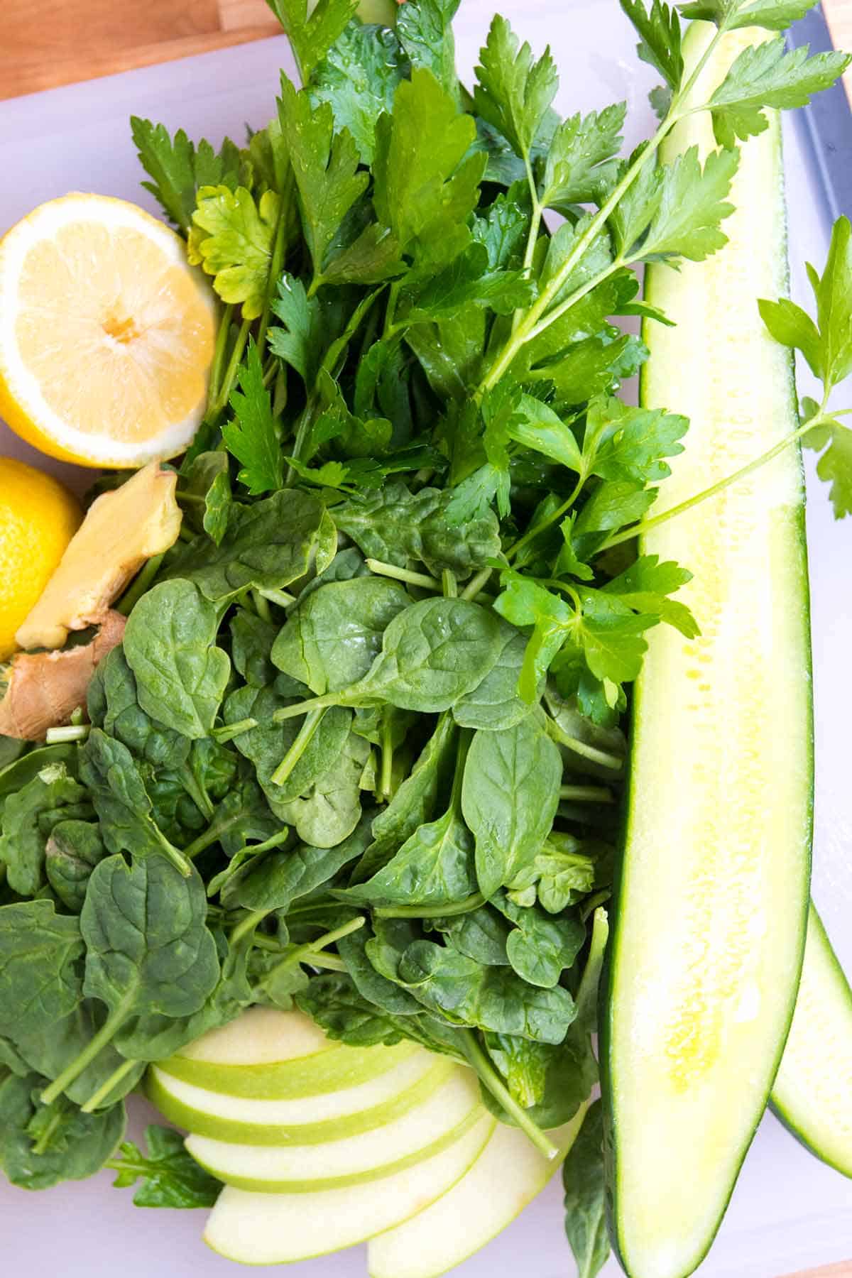 Green juice ingredients