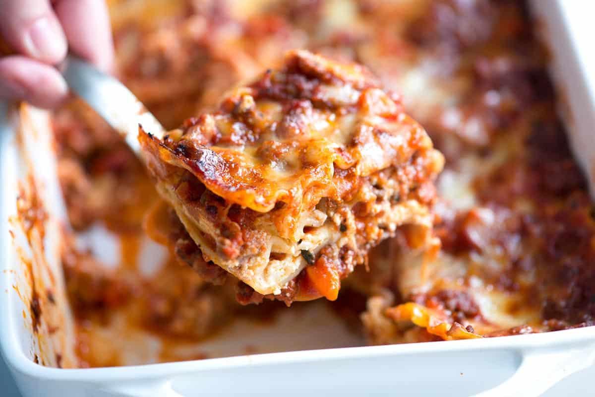 Cheesy Sausage And Beef Lasagna