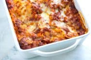 The Best Homemade Lasagna - Cheesy Sausage and Beef Lasagna