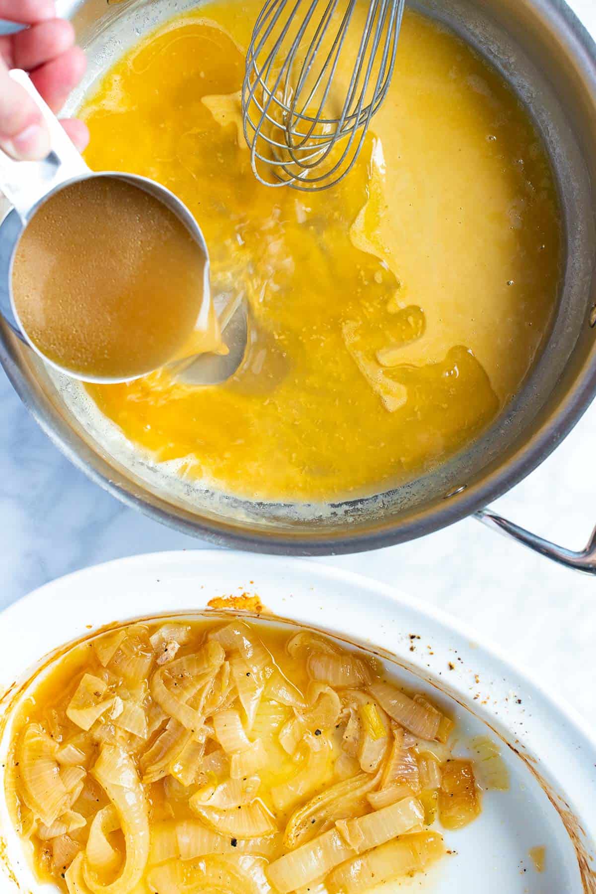 How to make gravy with pan drippings.