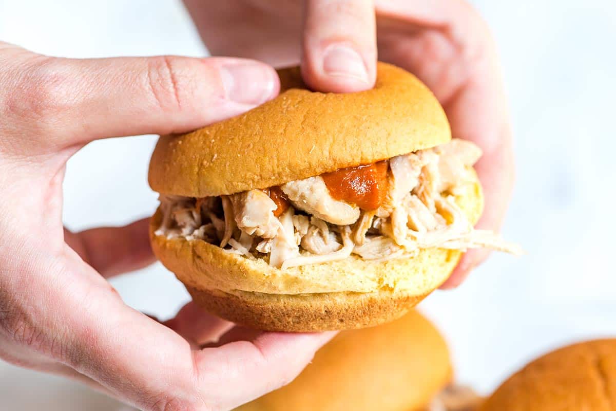 How to make tender and flavorful shredded chicken using a slow cooker. Try this easy recipe and use for sandwiches, tacos and more.