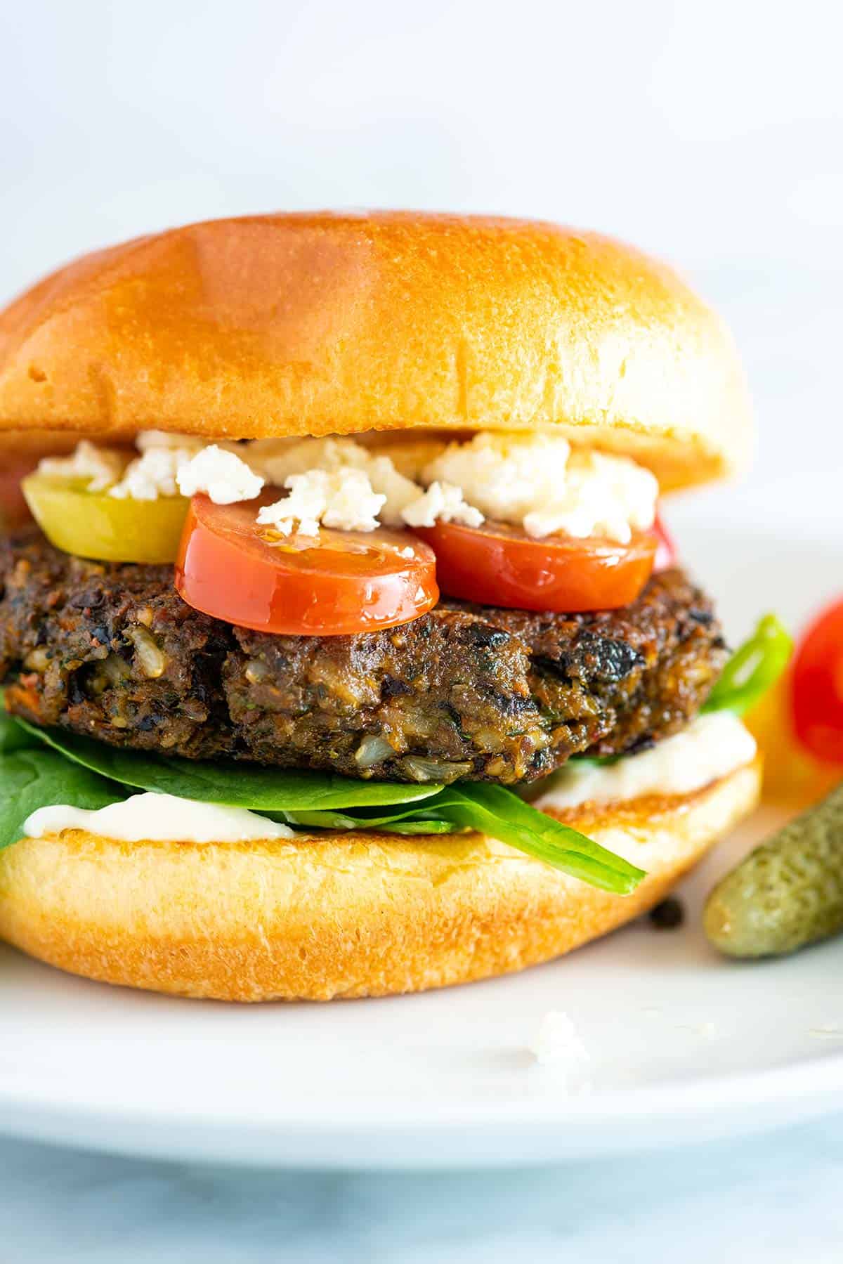 Homemade Mushroom Veggie Burger Recipe 1 1200