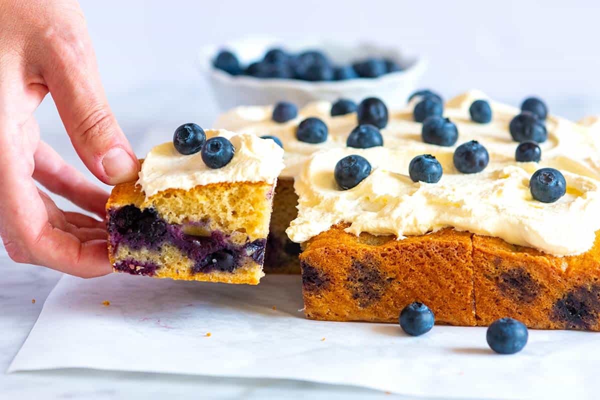 Buttery Lemon Blueberry Cake