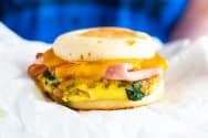 Make Ahead Ham and Veggie Breakfast Sandwich Recipe