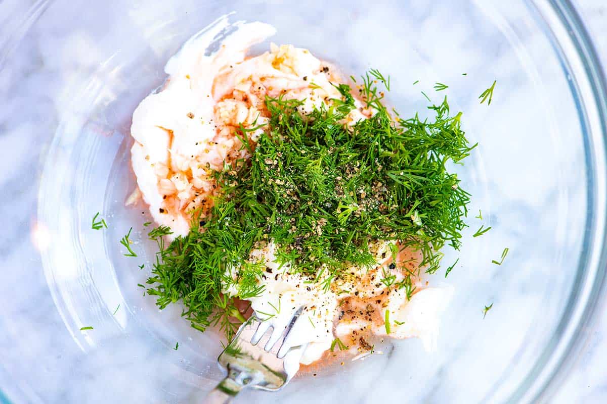 Tzatziki Cucumber Salad ingredients