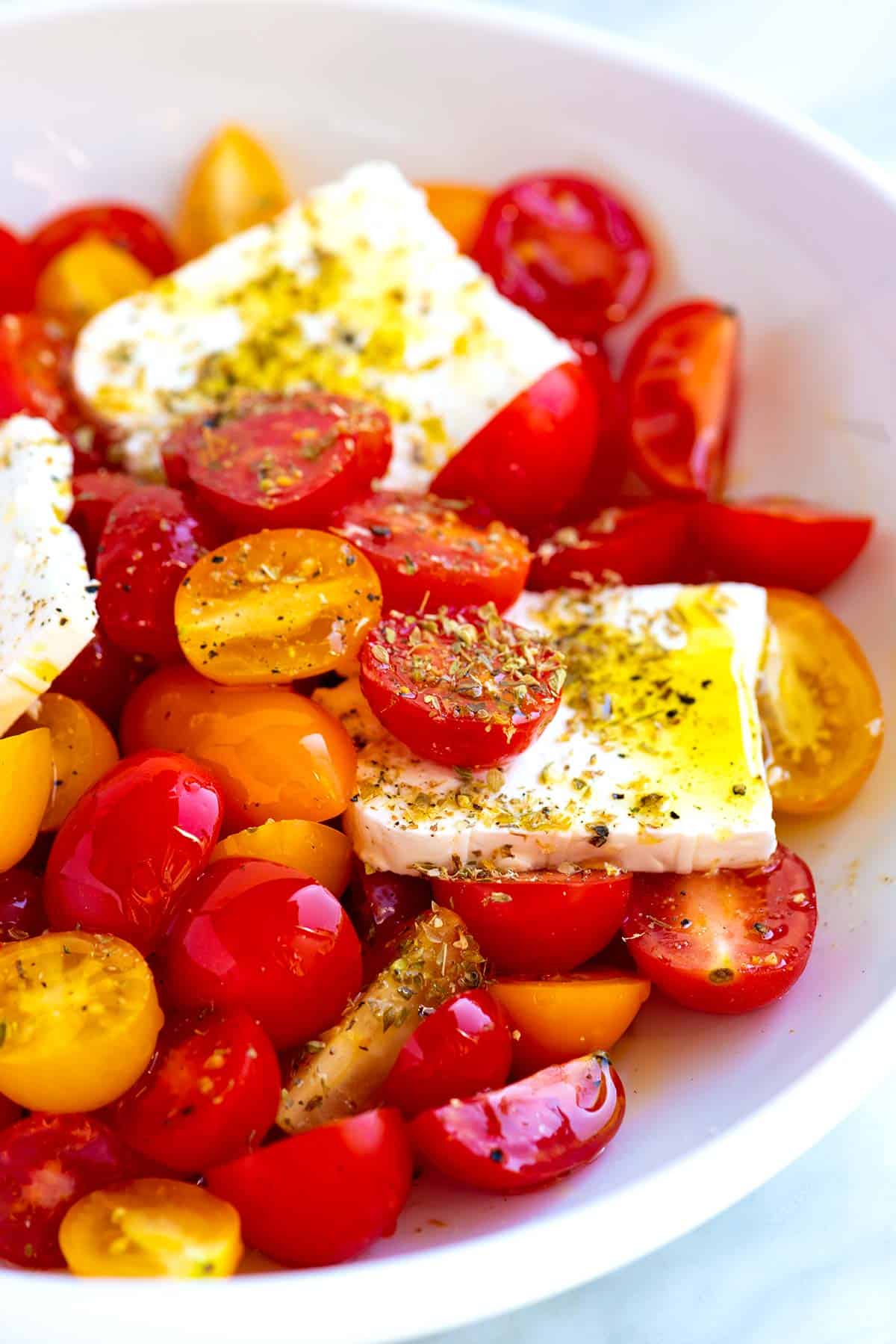 Easy Cherry Tomato and Feta Salad