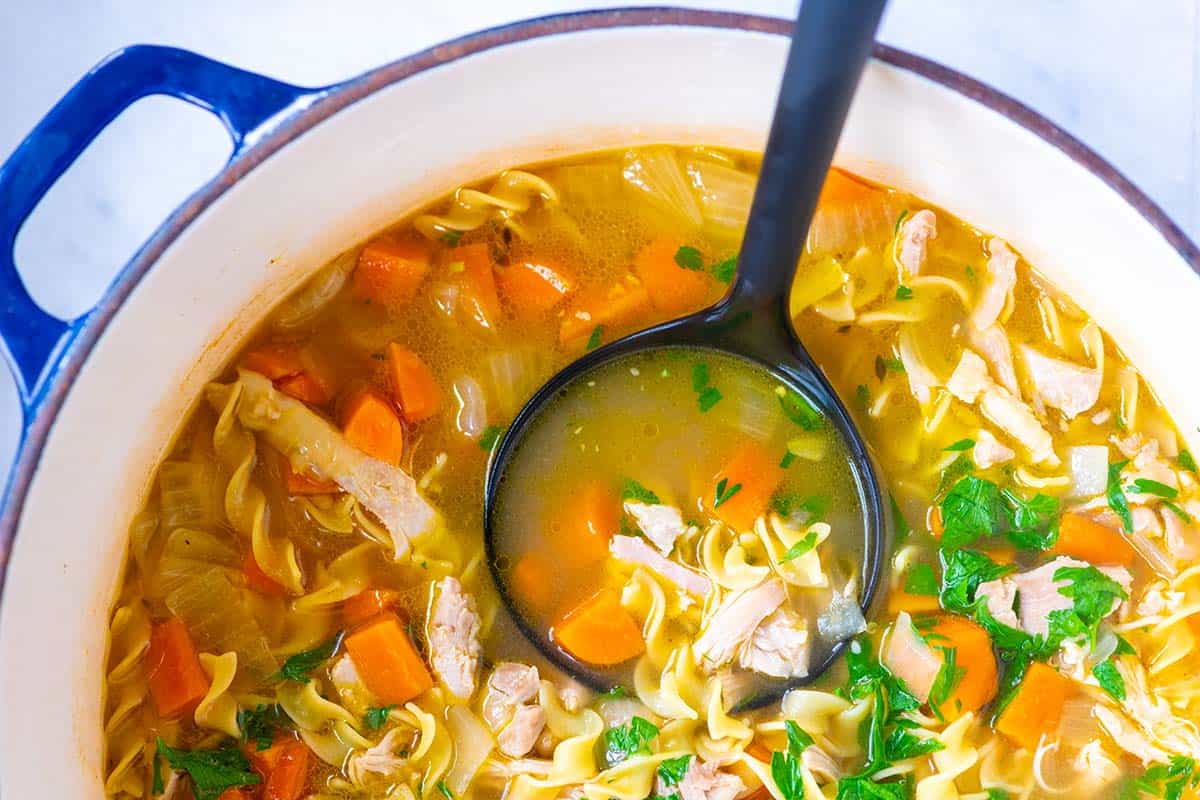 Homemade Chicken Noodle Soup - Comfort food at it's finest.