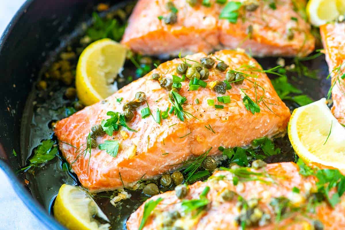 Garlic Caper Er Baked Salmon