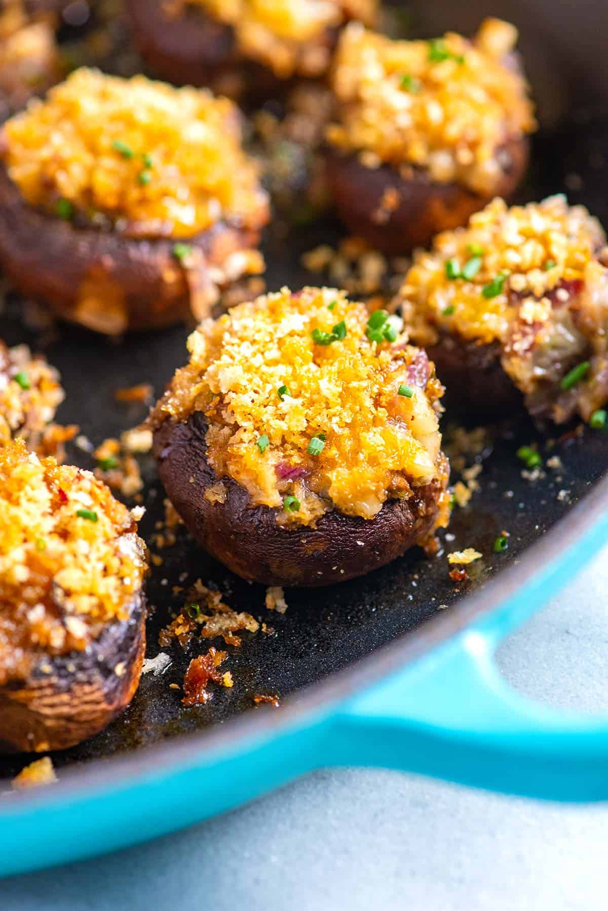 Easy Cheese Stuffed Mushrooms