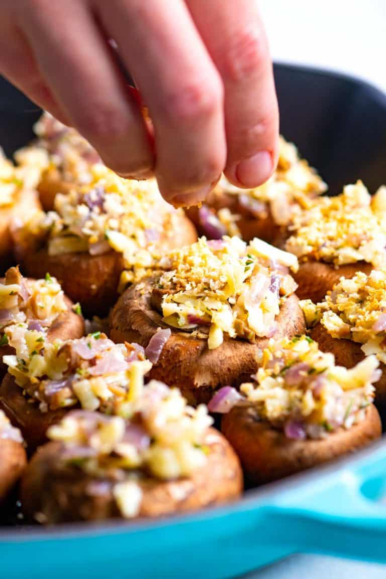 Cheese stuffed mushrooms recipe