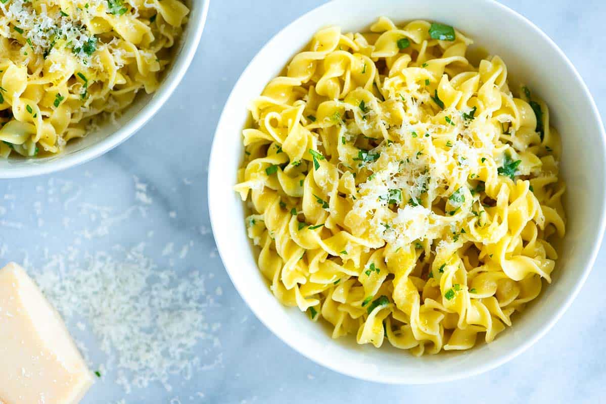 Easy Parmesan Buttered Noodles Recipe