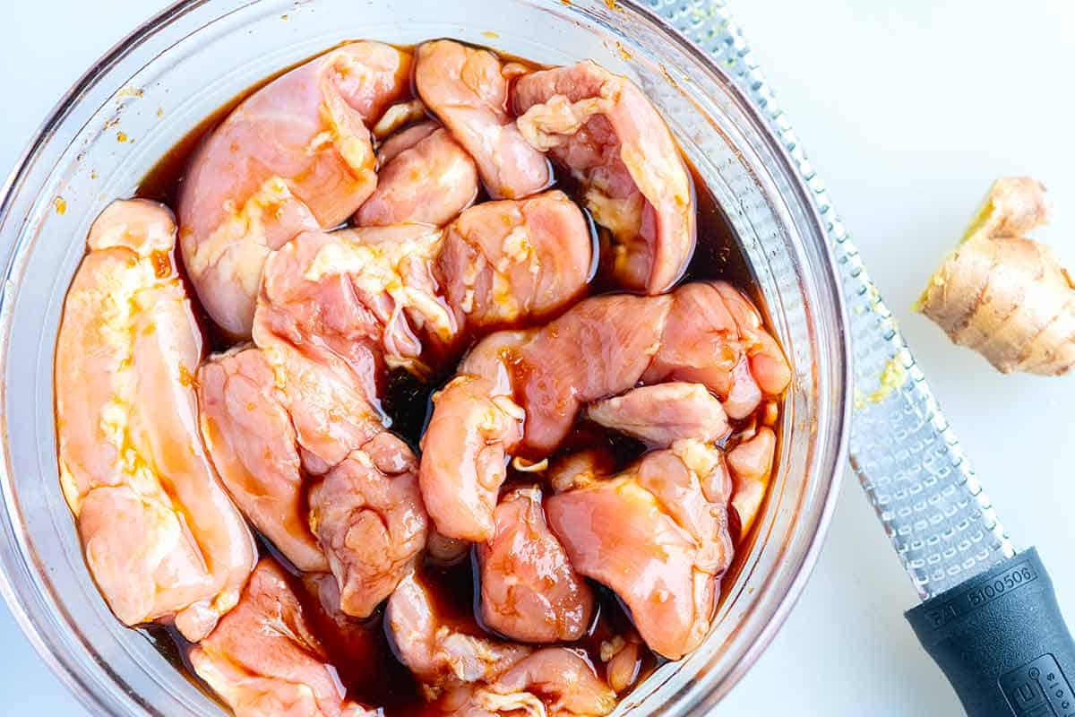 Teriyaki Chicken Marinade How to Make Teriyaki Chicken: Marinating the chicken