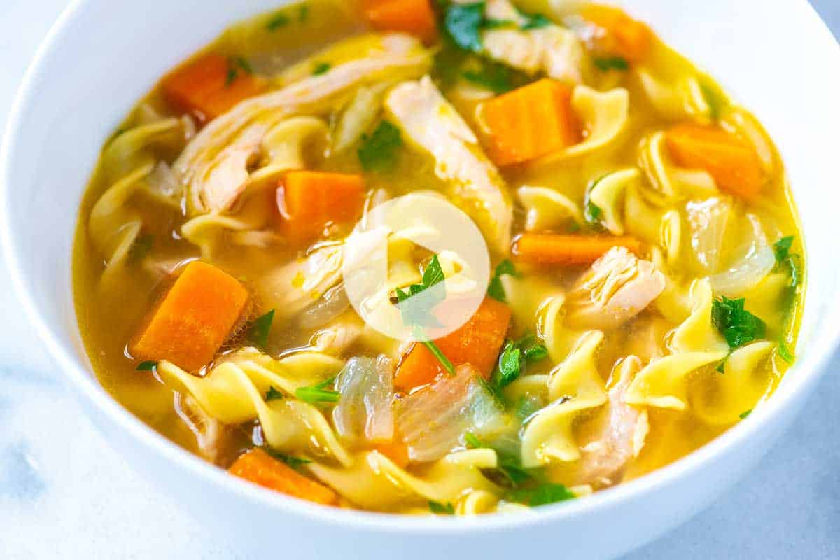 Ultra Satisfying Homemade Chicken Noodle Soup