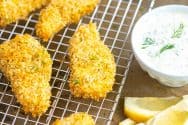 Crispy Flaky Homemade Fish Sticks Recipe