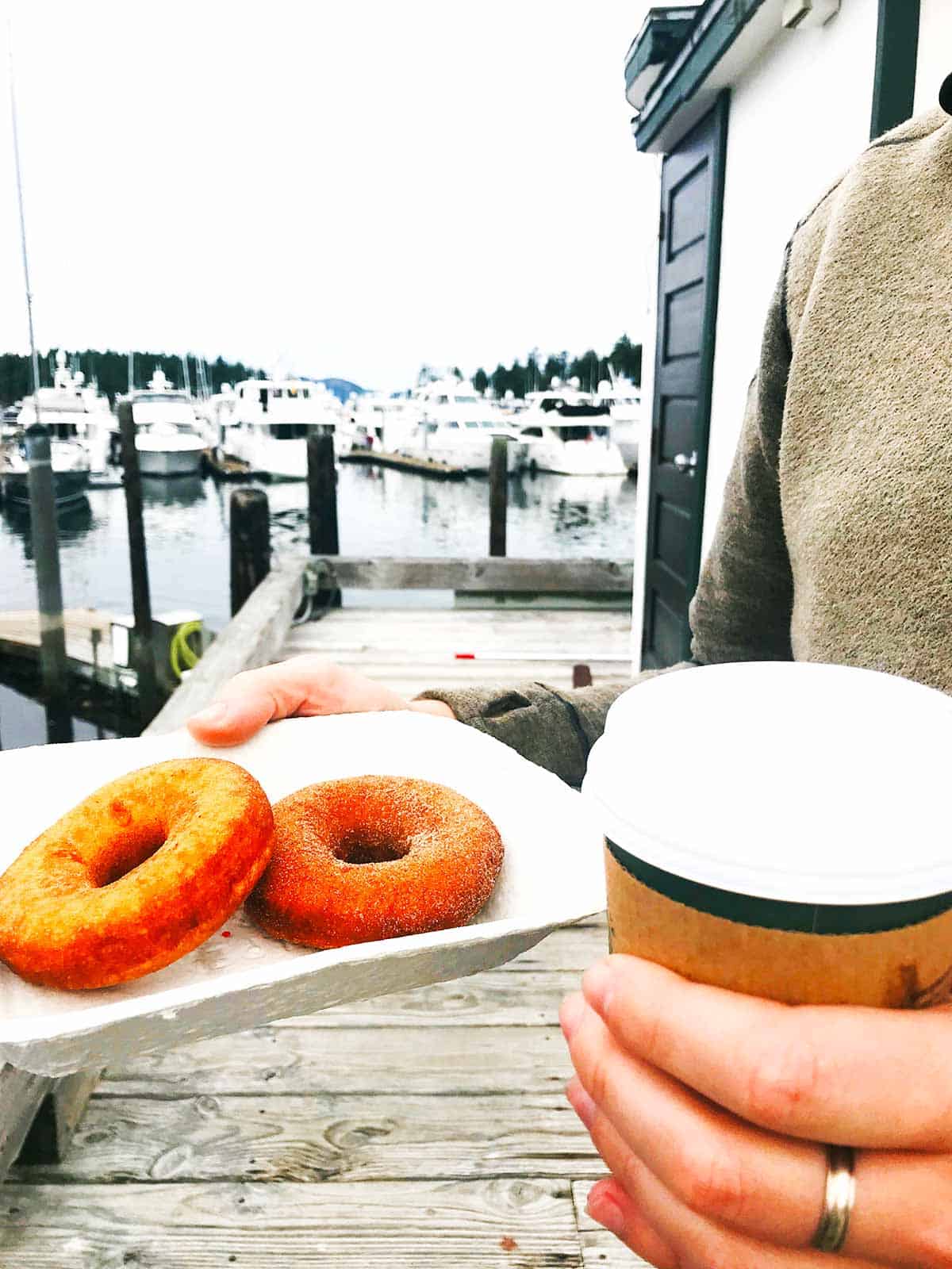 Best donuts from Lime Kiln Cafe, Roche Harbor Resort