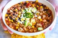 Easy Weeknight Taco Soup Recipe