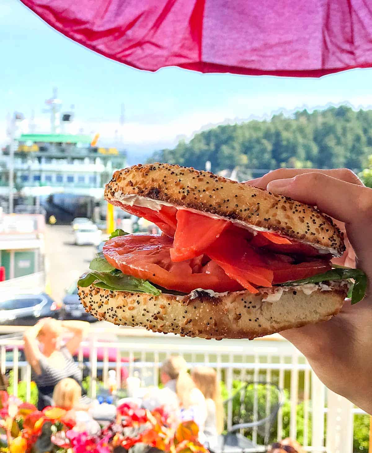 Bagel Sandwich, The Crow's Nest Coffee Shoppe