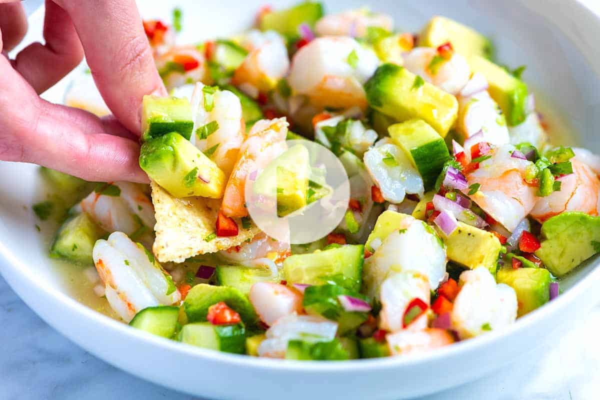 And finished with a kick of jalapeño. How To Make Shrimp Ceviche Recipe . Fresh and Easy Shrimp Ceviche
