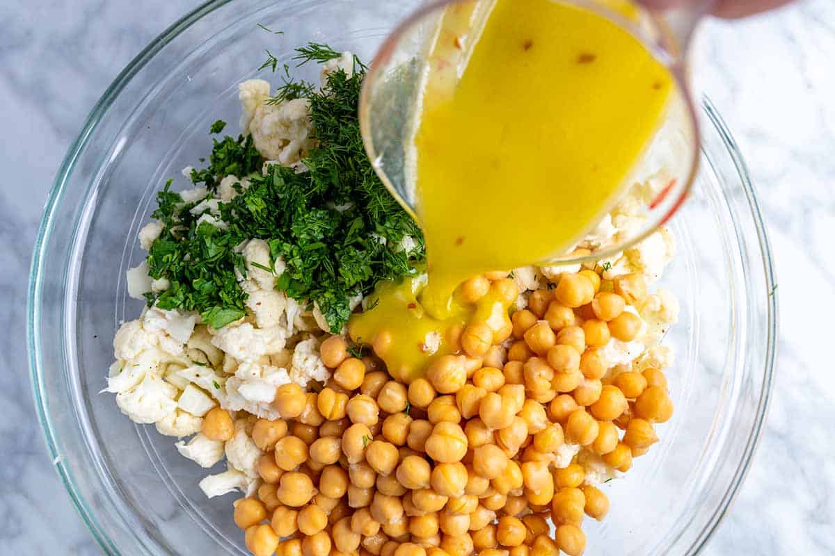 Cómo hacer ensalada de coliflor