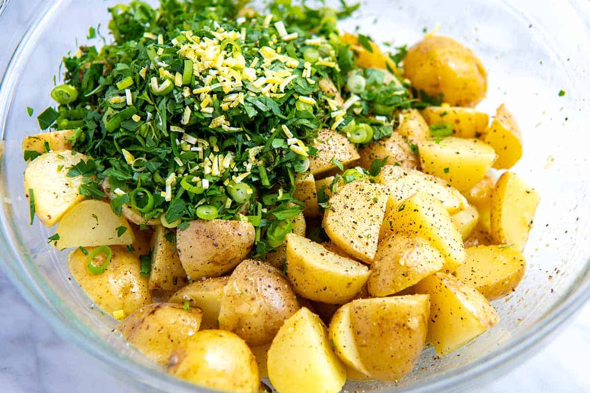 How to make herb potato salad 