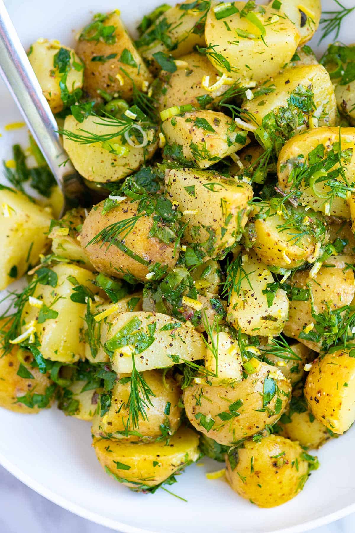 Herb Potato Salad (no mayo)