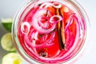 Quick Easy Pickled Red Onions