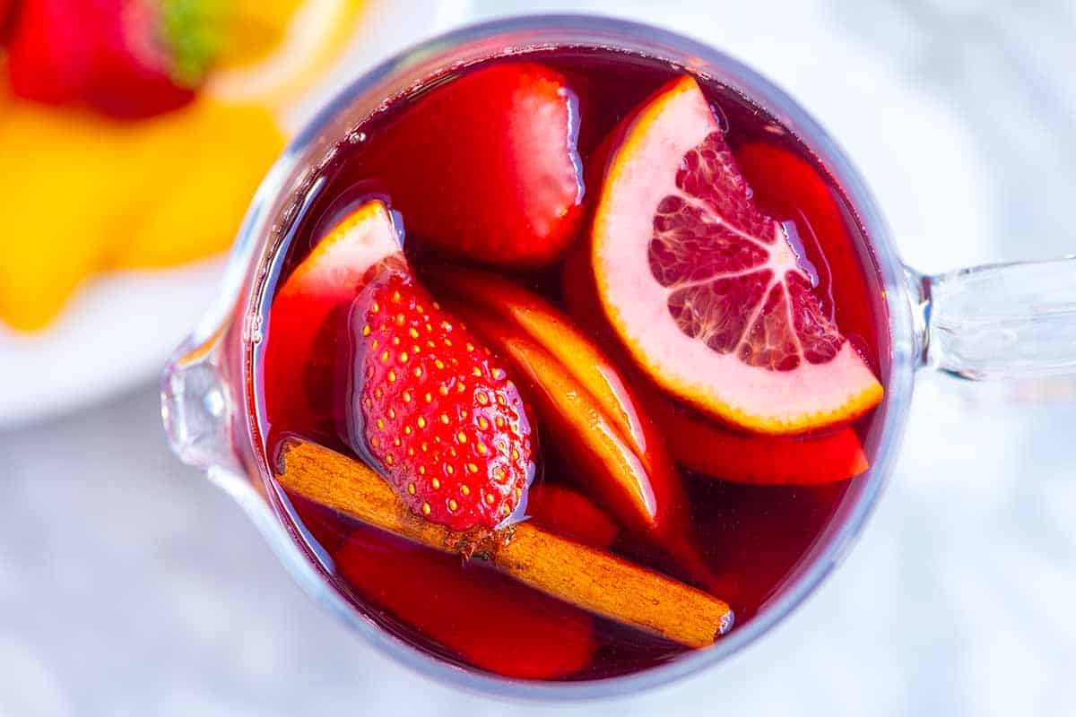 Best Sangria: Fruity Wine and Brandy Cocktail Pitcher For Sharing