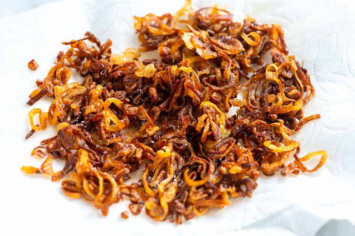 crispy shallots! 