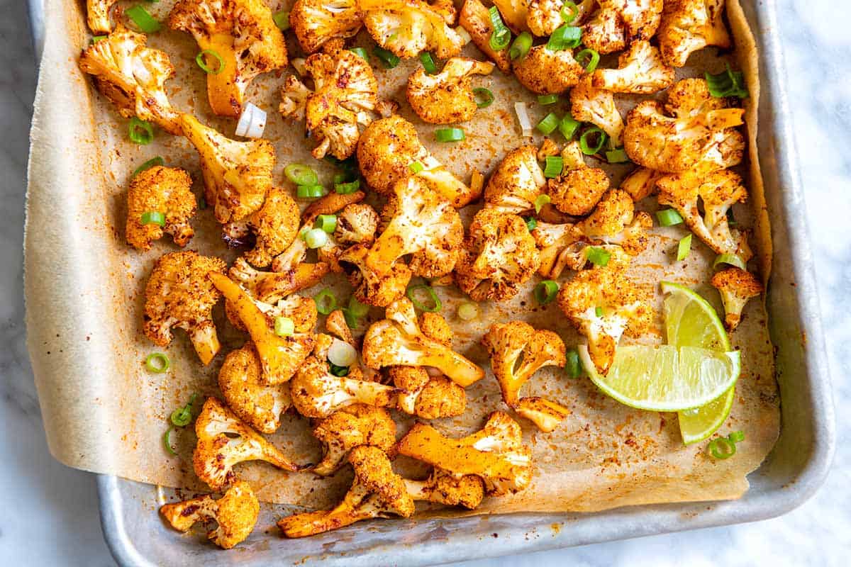 Chili Lime Roasted Cauliflower Recipe