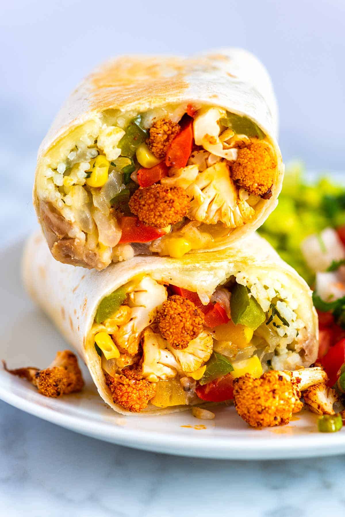 Quick and easy veggie burritos