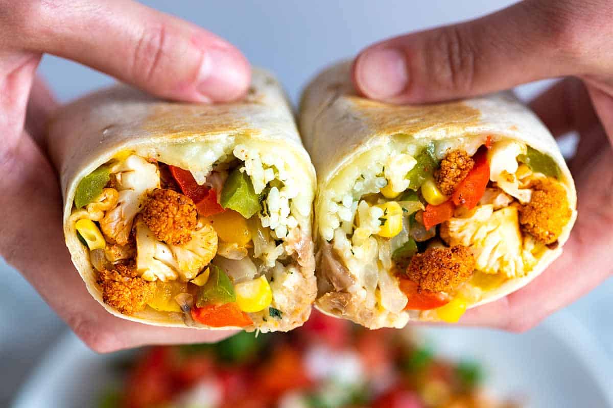 Spicy Veggie Burritos