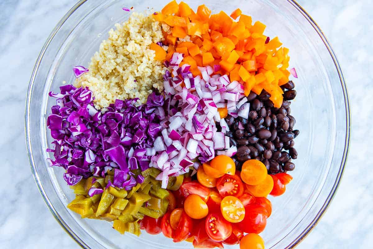 Black Bean and Quinoa Salad Ingredients