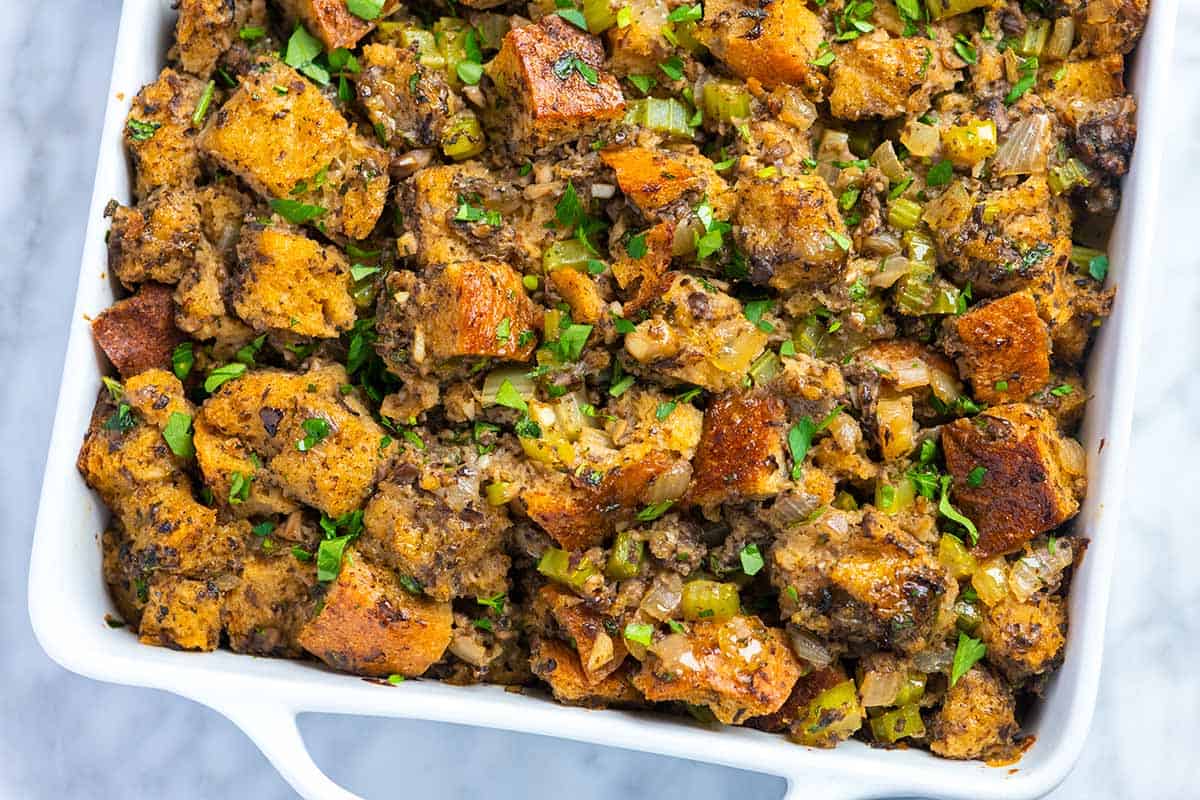 Seriously Good Mushroom Stuffing 