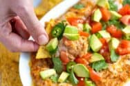 Cheesy Spiced Bean Dip Recipe