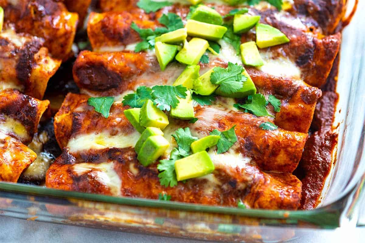 Chicken enchiladas just might be the best form of comfort food. 