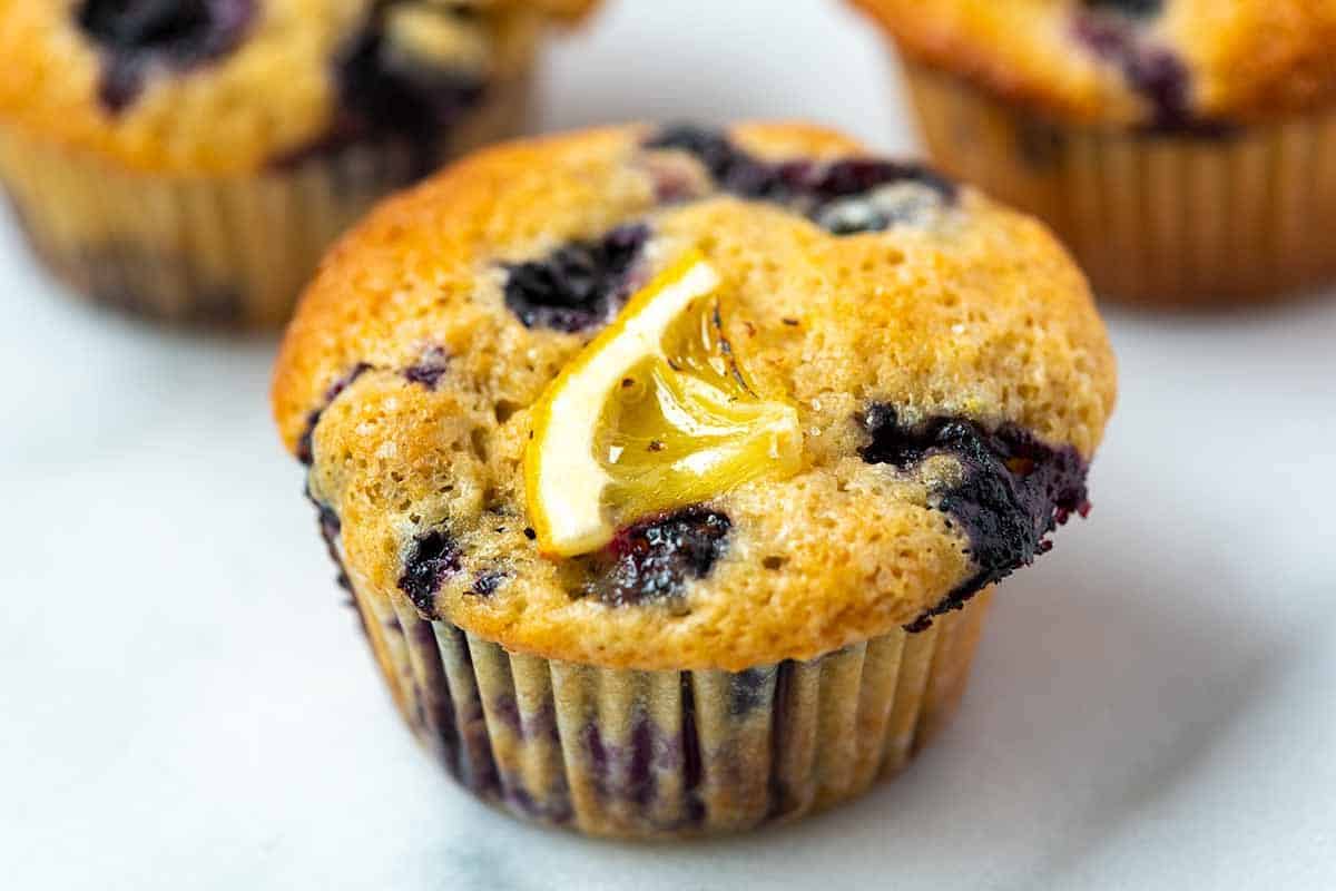 Quick and Easy Lemon Blueberry Muffins