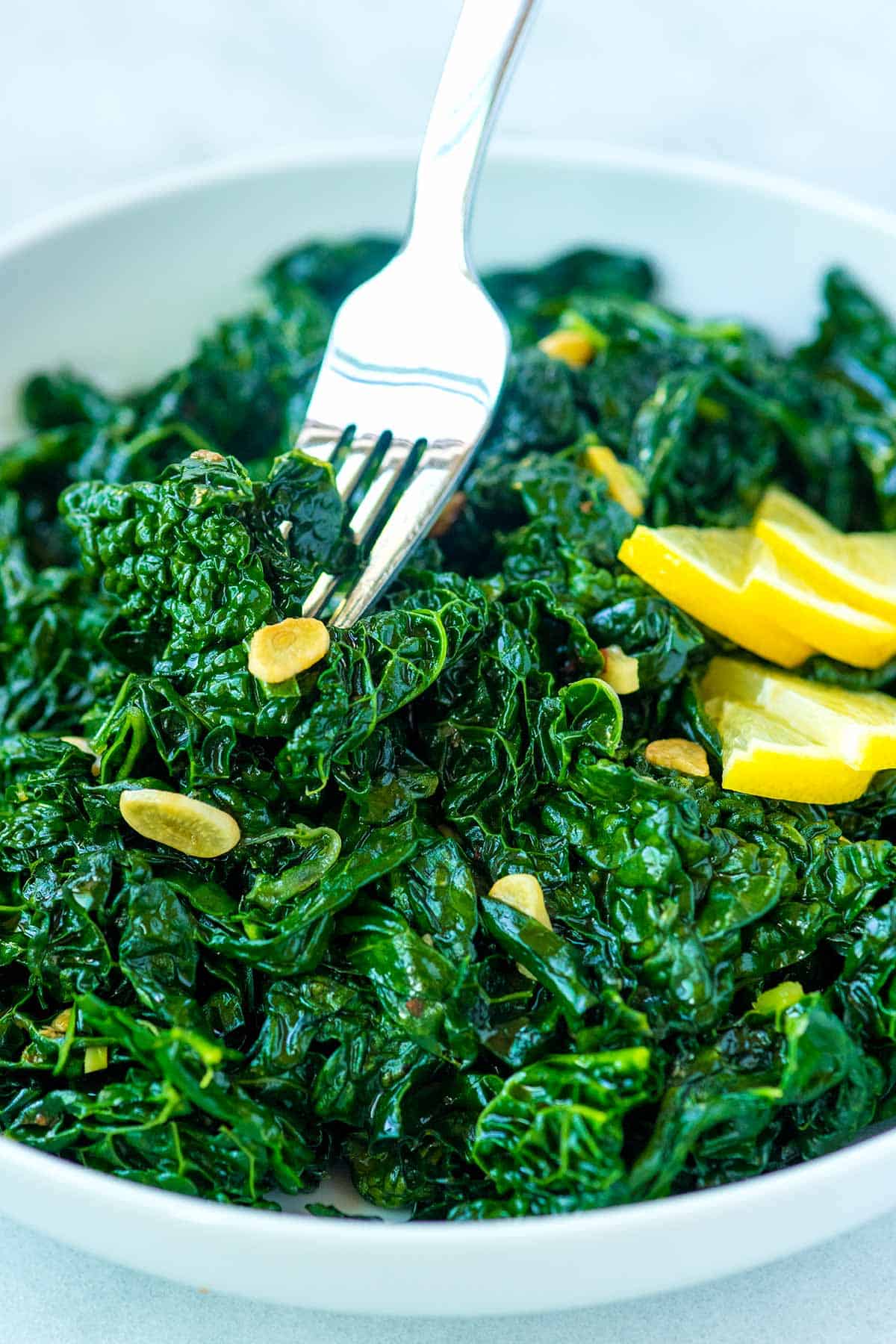 Kale with Garlic and Lemon